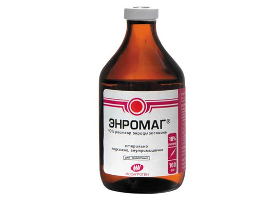 Энромаг 100 мл 5%/ р-р энрофлоксацина/МАГ/80 шт.упак/