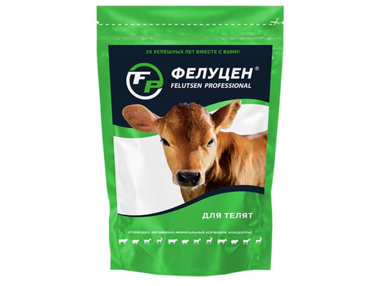 Фелуцен д/телят (К 2-4) 3 кг /гранулы/6 шт кор/Капитал Прок/