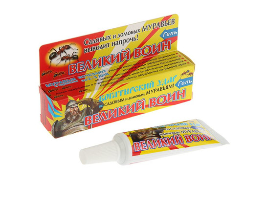 Великий Воин гель 30 г /от муравьев и тараканов/24 шт.упак/В.хоз/