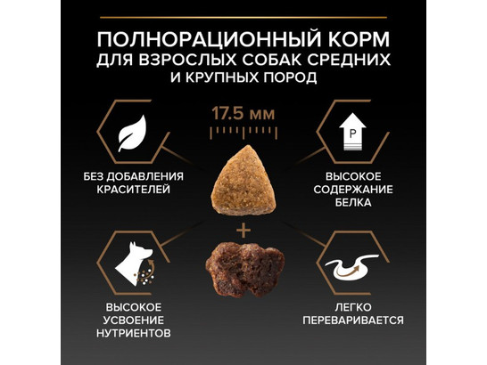 Pro Plan для собак Duo Delice Medium&Large Adult, 10.0кг