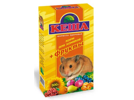 Корм Кеша д/хомяков 500г ФРУКТЫ, 28шт.упак