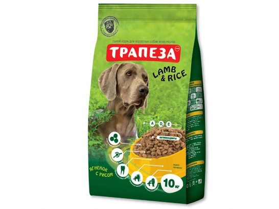 Трапеза д/с 10кг, ягненок и рис