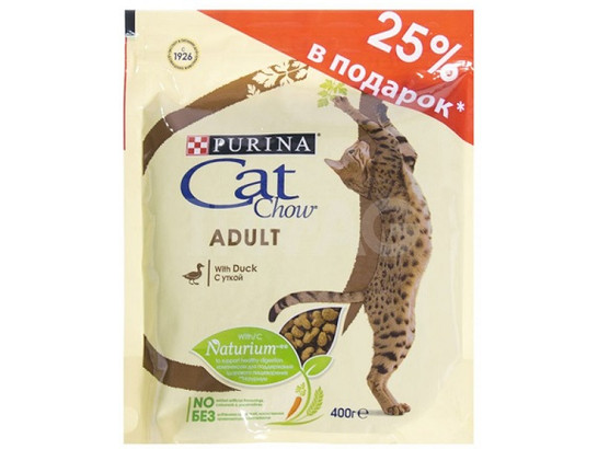 Cat Chow для кошек Adult 300г+100г