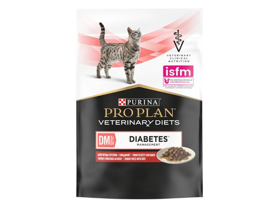Pro Plan Veterinary Diets для кошек Diabetes Management (DM), 0.085кг, пауч