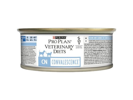 Pro Plan Veterinary Diets для кошек и собак Convalescence (CN), 0.195кг, конс.
