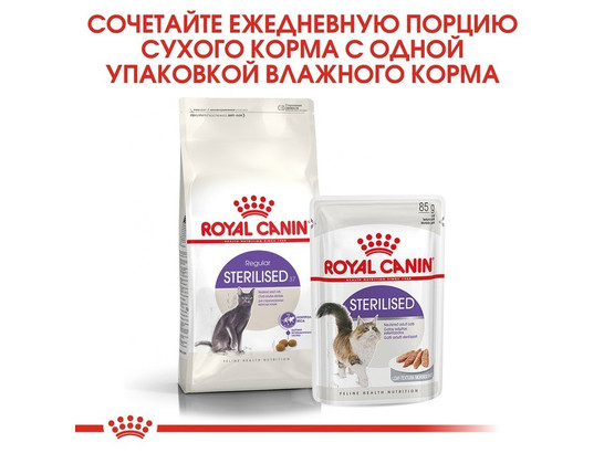 Royal Canin для кошек Sterilised, 0.4кг + 0.16кг