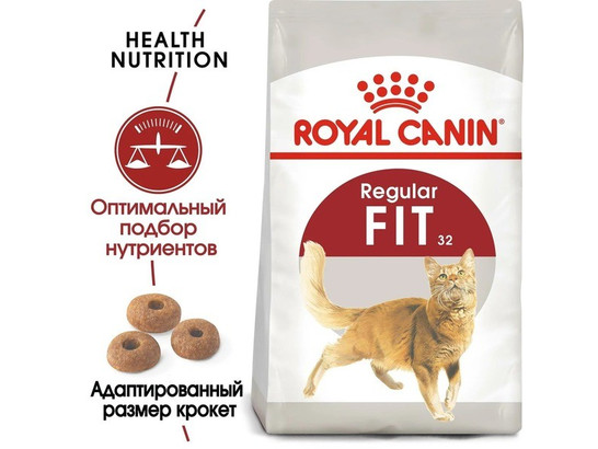 Royal Canin для кошек Fit, 0.4+0.16кг