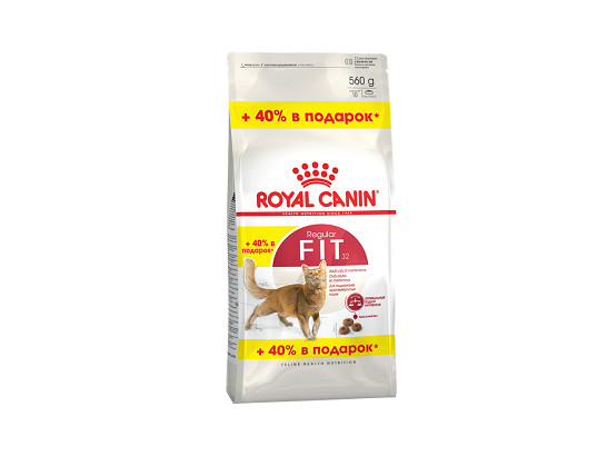 Royal Canin для кошек Fit, 0.4+0.16кг