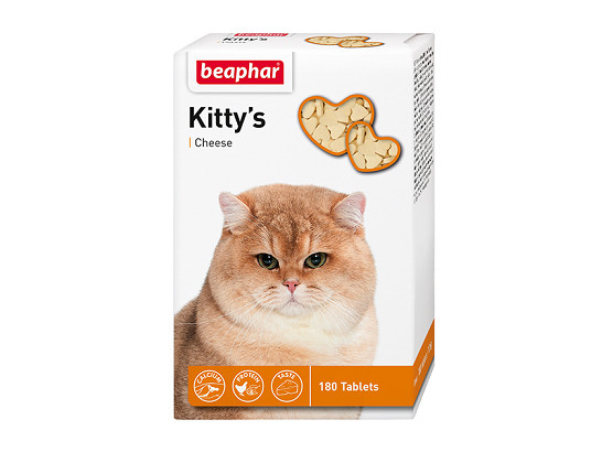 Витамин Беафар д/к 180таб с сыром Kitty`s +Cheese, 12шт. упак.
