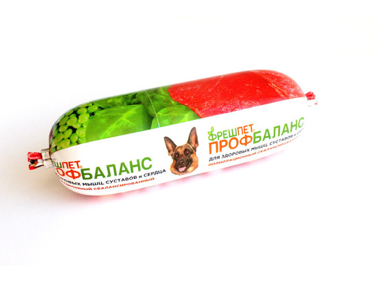 Фрешпет Профбаланс для собак 800г, мясной ролл