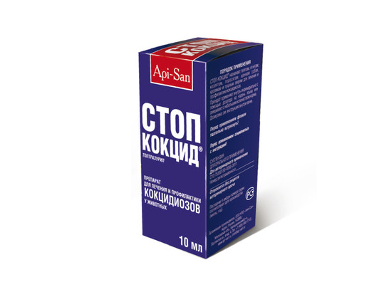 Стоп Кокцид 2,5% 100 мл суспензия оральная /Апи-Сан/30 шт.упак/