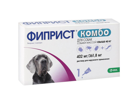 Фиприст Комбо д/с 40-60кг 402мг/4,02мл 1 пип./KRKA/