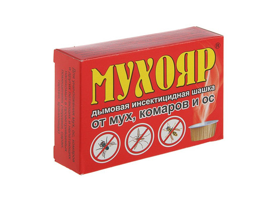 Шашка дымовая Мухояр от мух, комаров и ос 50г/40 шт.упак/Ваше хоз-во/