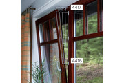 Решетка защитная Трикси для окон, верхняя панель, 62*16 см/8 см, белый