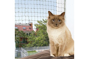 Защитная сетка Трикси д/животных на балкон, 4*3м армированная, цвет оливковый, TRIXE