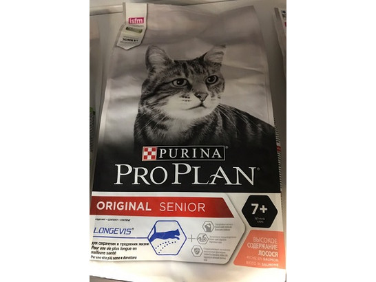 Pro Plan для кошек старше 7 лет Original Senior 7+, лосось, 1.5кг