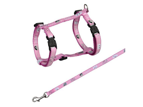 Комплект д/к Трикси поводок+шлейка Mimi 25-45см/10мм, 1.20м