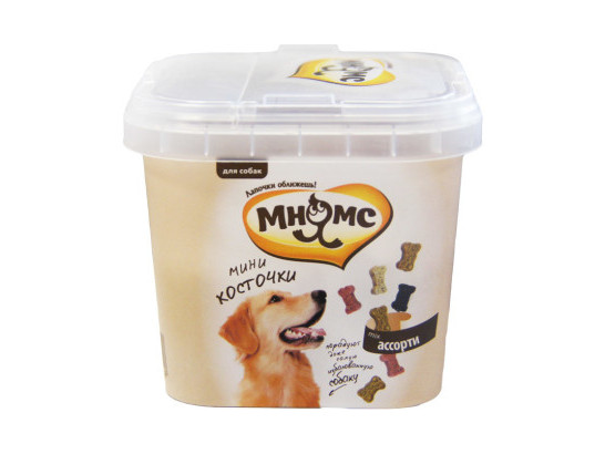 Мнямс д/с 140г Мини-косточки ассорти, тренировочные лакомства