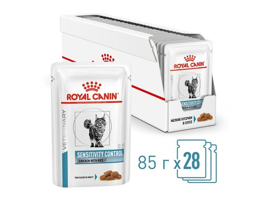 Royal Canin для кошек Sensitivity Control, 0.085кг, пауч