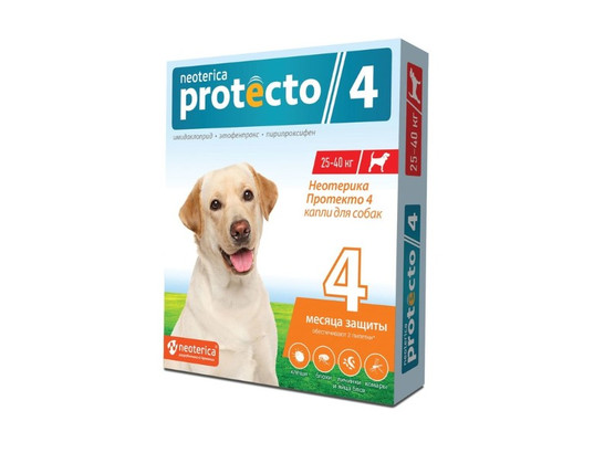 Капли Протекто д/с 25-40 кг /P304/2 пип.упак/Неотерика/20 упак.кор/