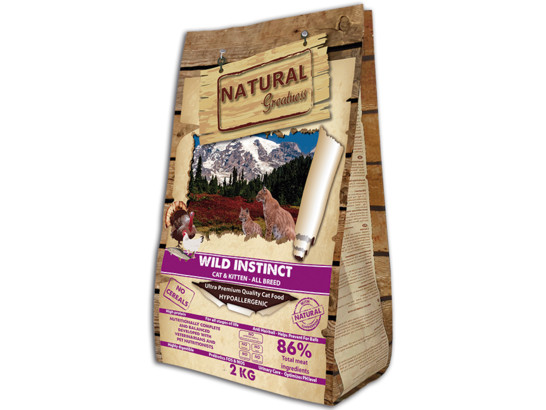 Natural Greatness Wild Instinct для кошек 2кг, сухой корм
