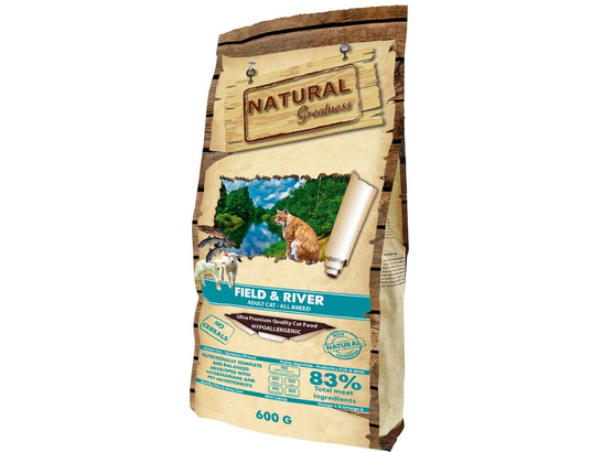 Natural Greatness Field & River Recipe для кошек 600г, сухой корм