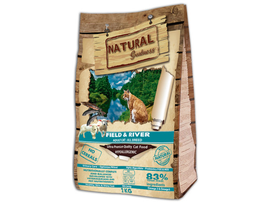 Natural Greatness Field & River Recipe для кошек 2кг, сухой корм