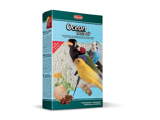 Наполнитель Падован д/птиц био-песок OCEAN fresh air 1кг, 16шт.упак.