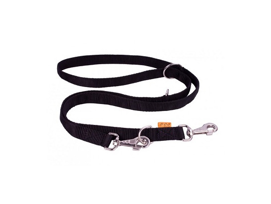 Поводок 20мм 100-180см нейлон двойной перестежка Dog Extreme, Коллар