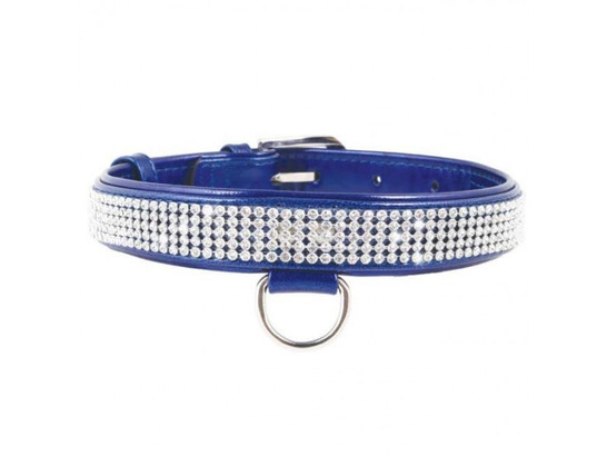 Ошейник 15мм 27-36см с украшен. полотно страз CoLLaR brilliance, Коллар
