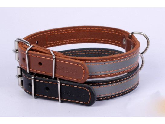 Ошейник 20мм 32-40см со светоотражающей лентой CoLLaR, Коллар