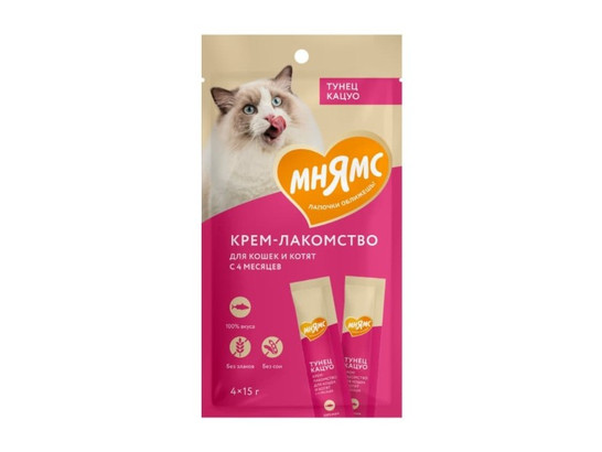 Мнямс д/к 60г Крем-лакомство 15г*4шт
