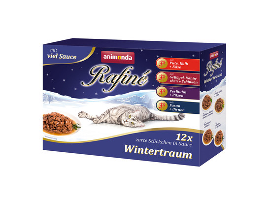 Анимонда Рафине Мультипак Winter Edition, набор, 12 паучей в упак.СНЯТ