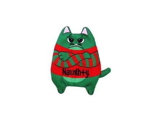 Игрушка для кошек Конг Холидей Коты 10см с туб. кошачьей мяты, ассортим., Kong Holiday