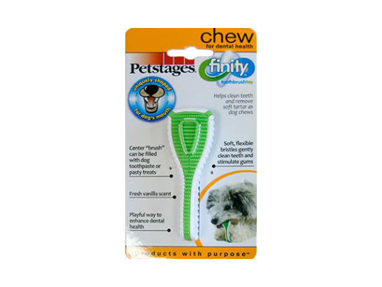 Игрушка Петстейдж для собак Зубная щетка, оч.мал. 9см, Petstages Finity Dental Chew