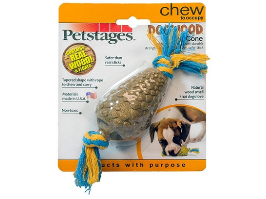 Игрушка Петстейдж для собак Догвуд Шишка, малая 14см, Petstages-DOGWOOD