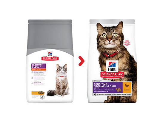 Hill's для кошек Science Plan Sensitive Stomach & Skin, 0.3кг