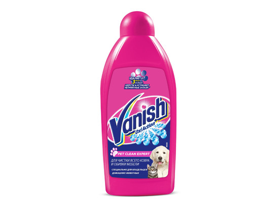 Пятновыводитель ВАНИШ Oxi Action Pet Clean Expert для чистки ковра и обивки мебели, 450мл,  VANISH