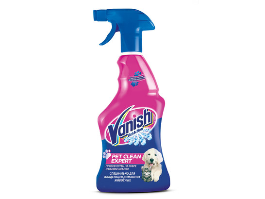 Спрей ВАНИШ Pet Clean Expert Oxi Action для уборки за животными, против пятен на ковре и обивке, 750мл VANISH