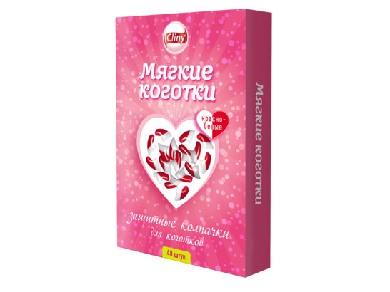 Когти мягкие, красно-белые,К207,26 шт. упак, Неотерика