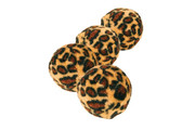 Игрушка д/к Трикси Набор мячиков Леопард 4см, 4шт.упак.