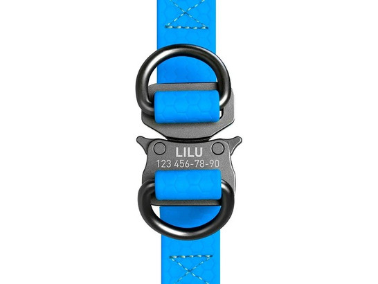 Шлейка 15мм 40-55см водостойкая Waudog Waterproof металическая фурнитура
