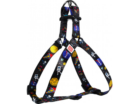Шлейка 15мм 40-55см Waudog Nylon с рисунком NASA