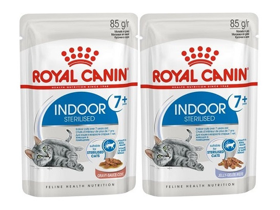 Royal Canin для кошек Indoor sterilised 7+, 0.085кг, пауч