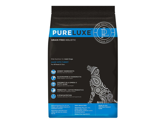 PureLuxe 400г д/собак с Индейкой, сух.корм - холистик