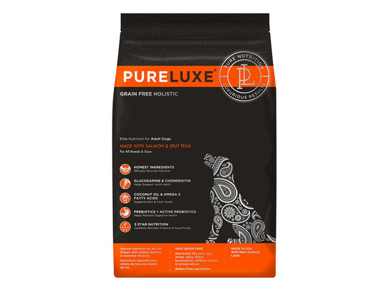 PureLuxe 1,81кг д/собак с Лососем и горошком, сух.корм - холистик