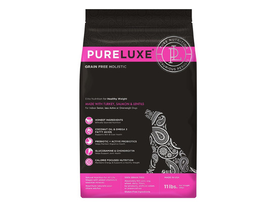 PureLuxe 400г д/собак Нормализация веса с Индейкой, лососем и чечевицей, сух.корм - холистик