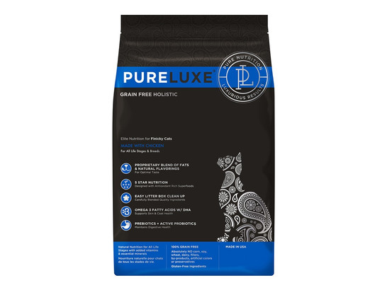 PureLuxe 1,5кг д/кошек Привередливых с Курицей, сух.корм - холистик