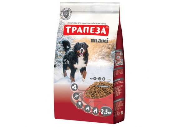 Трапеза д/с Макси, взрослых крупных пород 2,5кг, 4шт.упак.