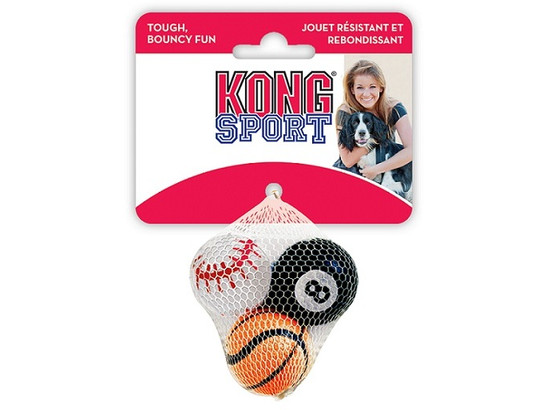 Игрушка д/с Конг Теннисный мяч без пищалки, очень маленький 4см, 3шт. в упак., Kong Air